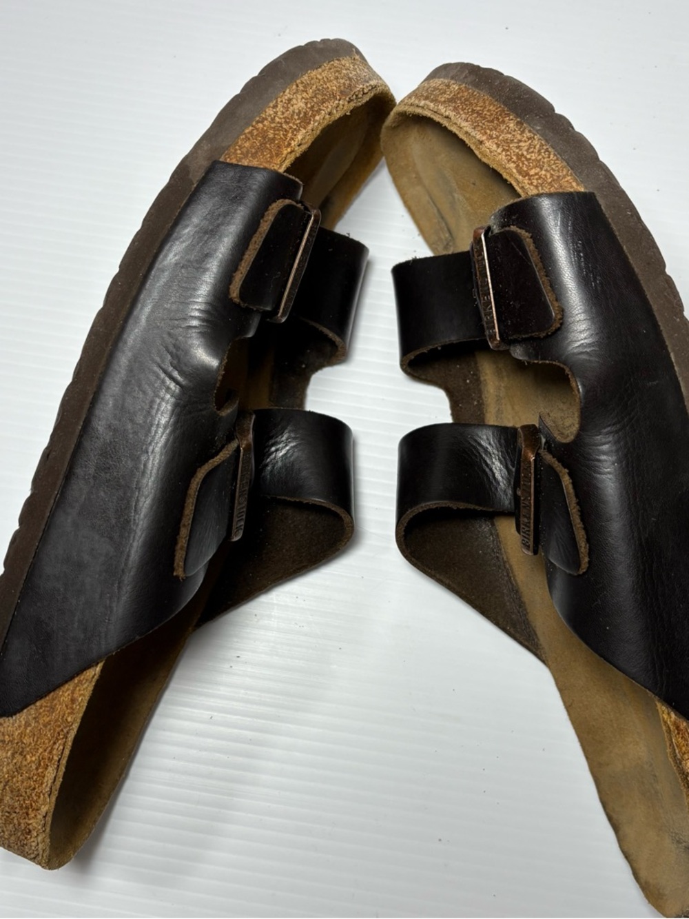 Birkenstock Arizona Sandals - Habana Brown Leather  (unisex) - Picture 2 of 6